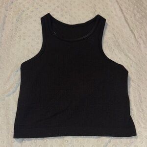 Lululemon Black Ribbed Tank Top